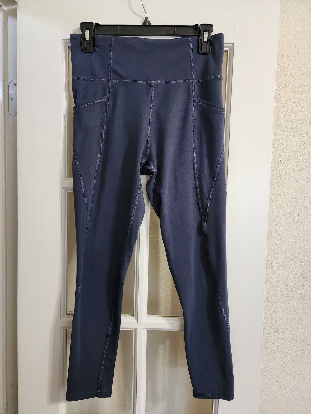 Freely High Rise Pocket Leggings Women's Large Navy Blue Athletic Yoga Pants